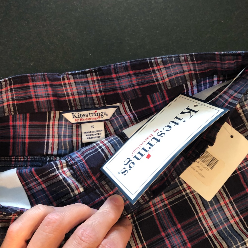 Boys plaid shorts